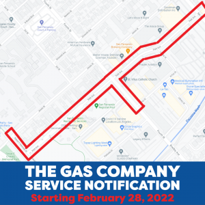 THE GAS COMPANY SERVICE NOTIFICATION