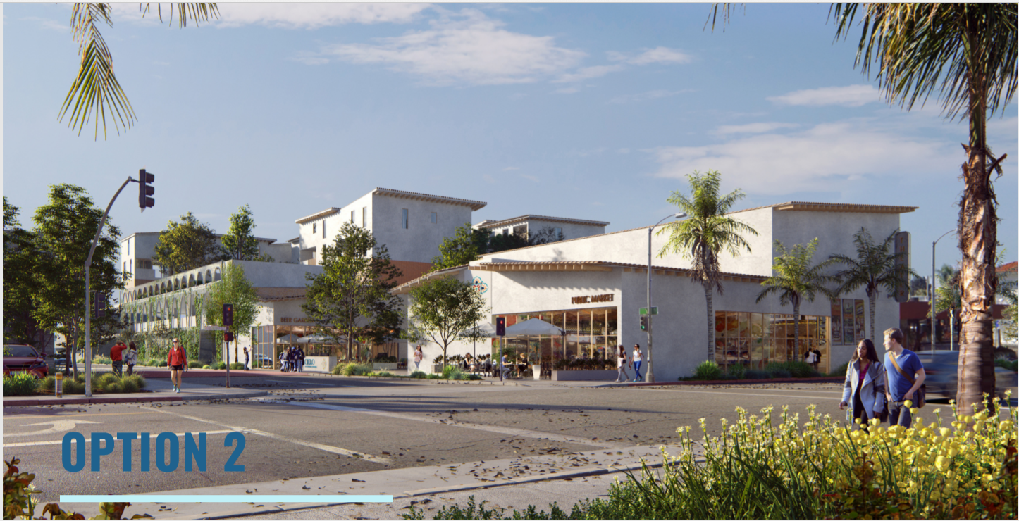 OPTION 2 MIXED-USE RENDERING