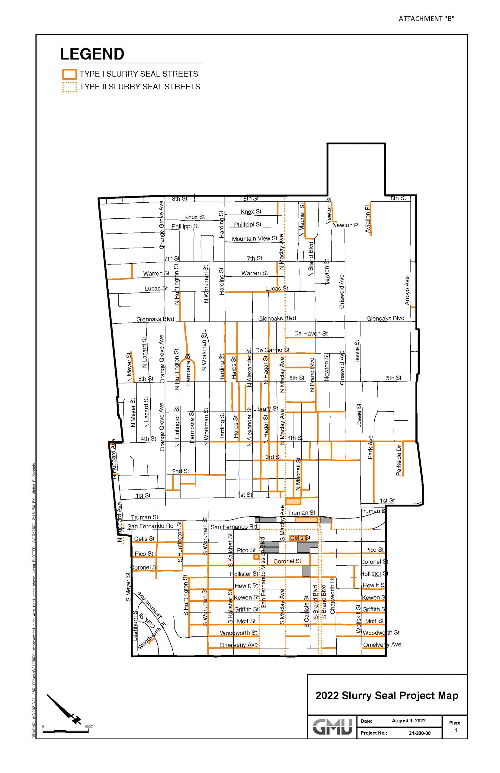 Annual Street Resurfacing Project MAP