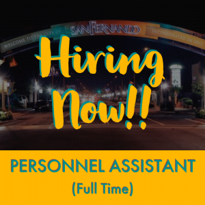 photo of city arch, Hiring Now! Personnel Asssitant Full Time