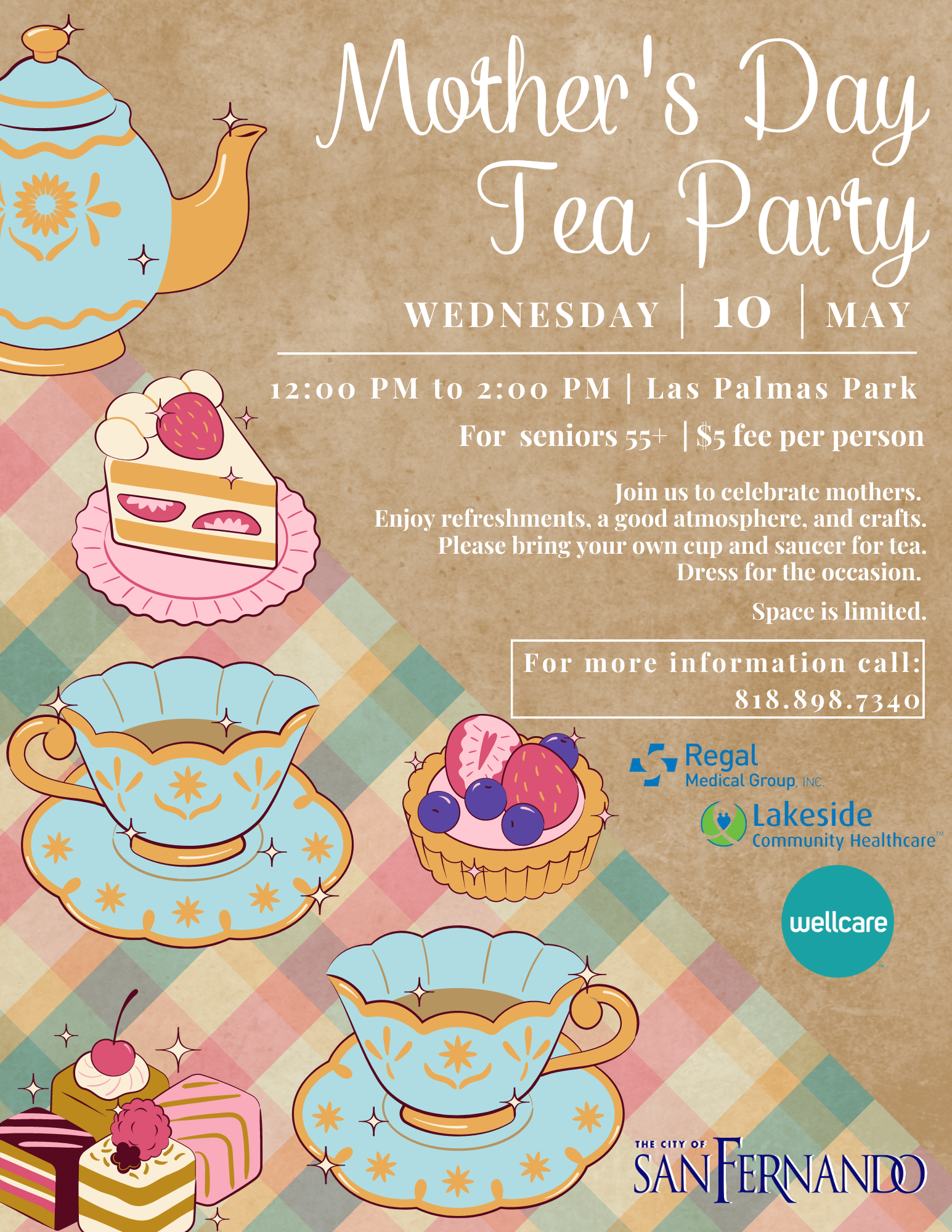 Mothers Day Tea Party Flyer ENG