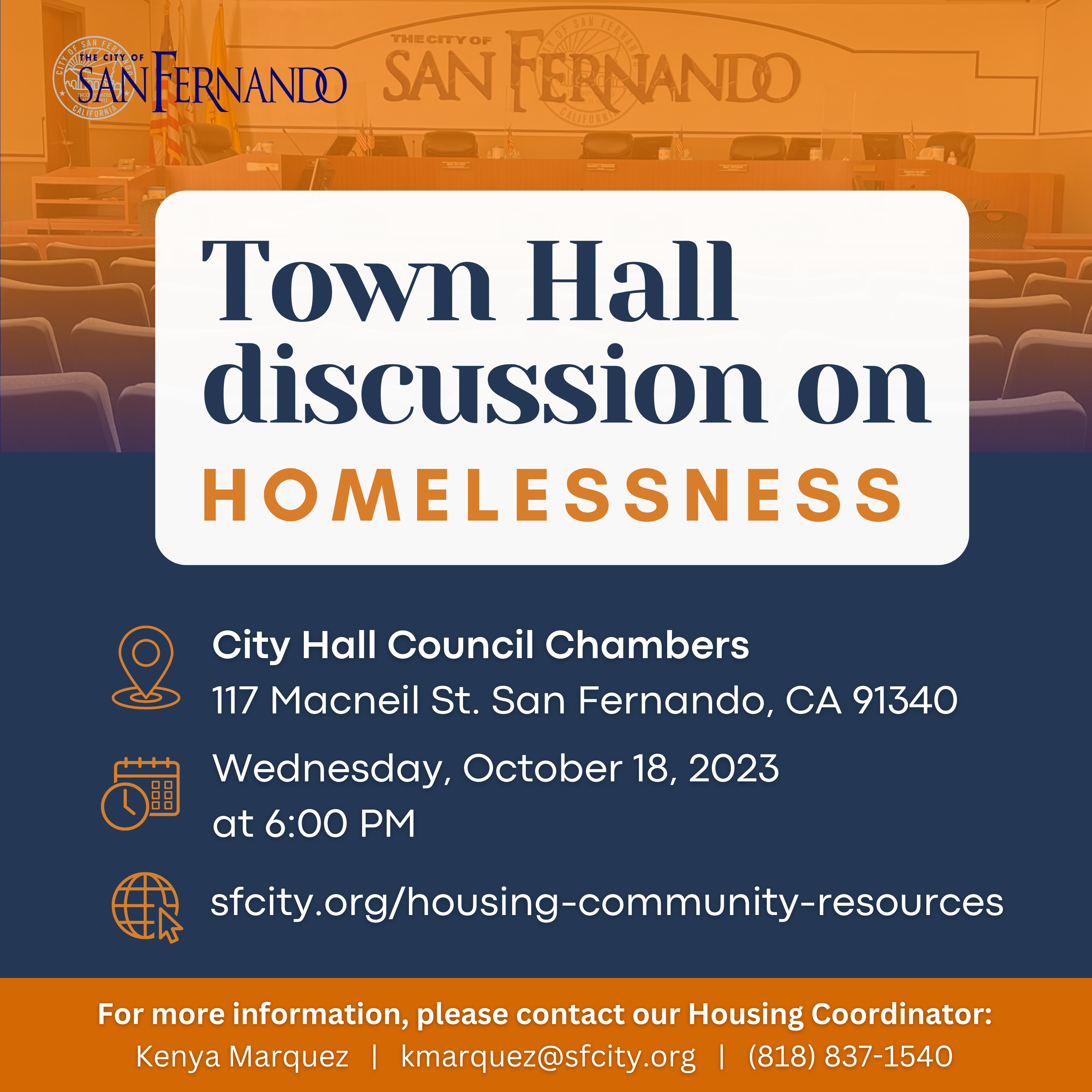 Town Hall Discussion on Homelessness