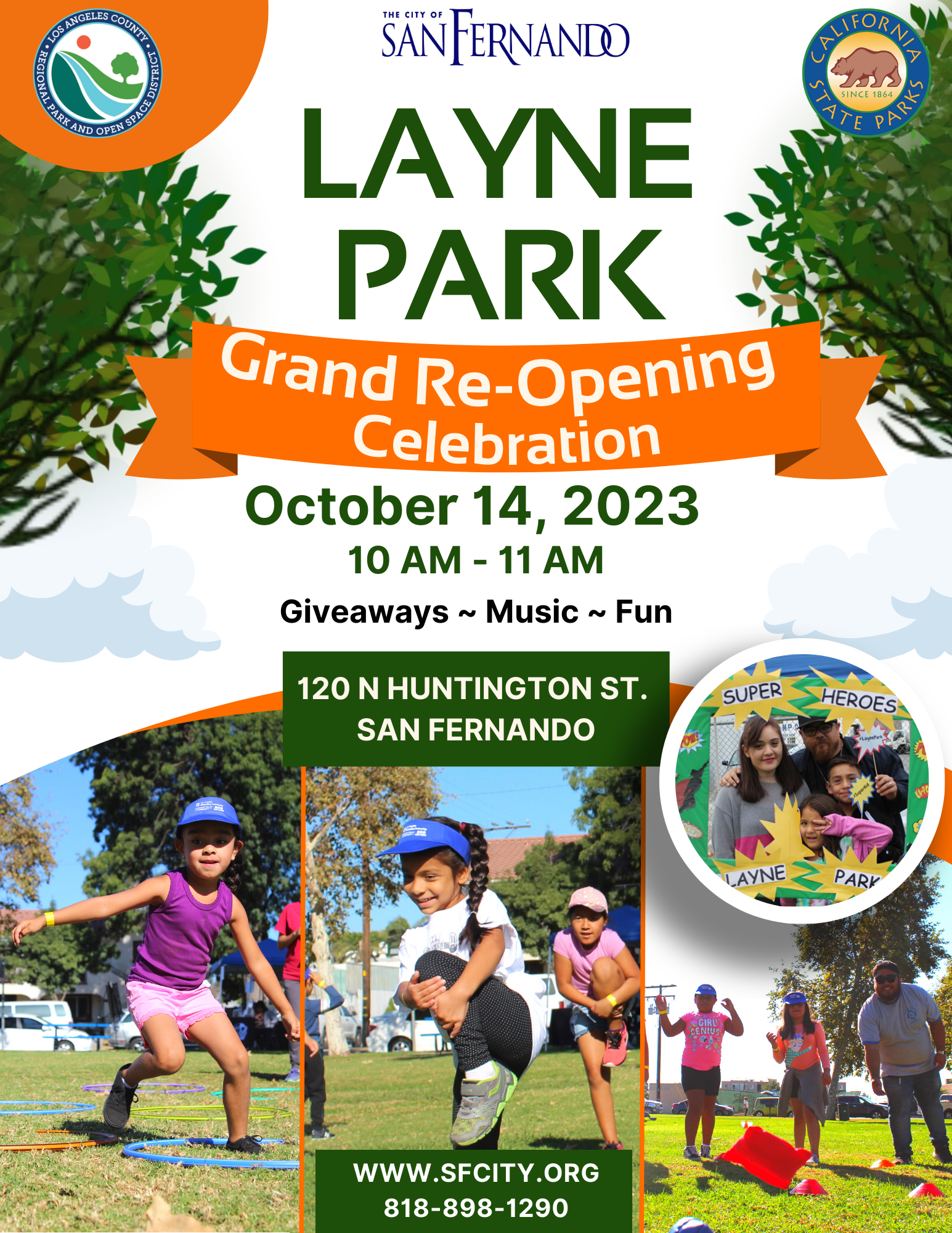 Layne Park Grand Re Opening Flyer