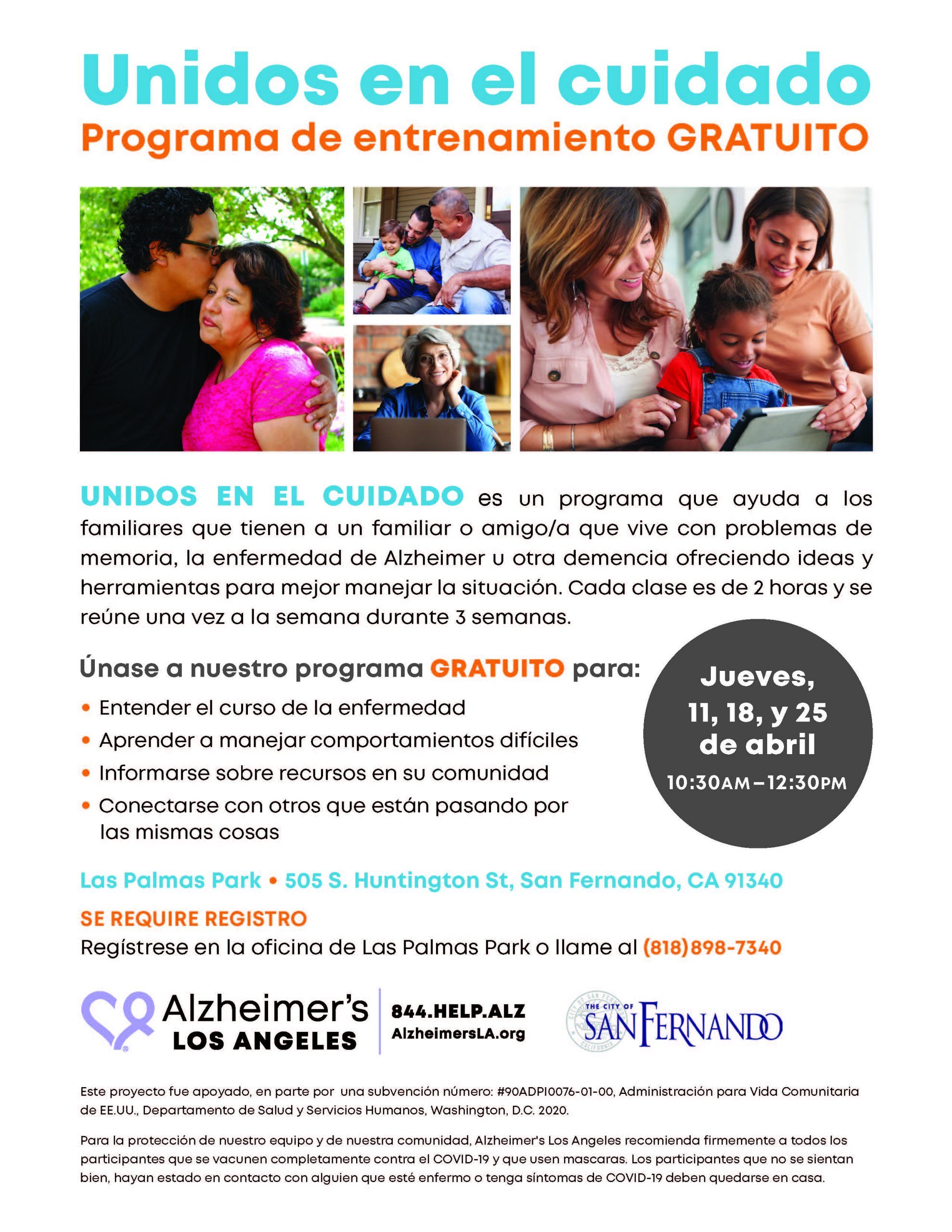 Alzheimer's LA Unidos en el Cuidado (Flyer)