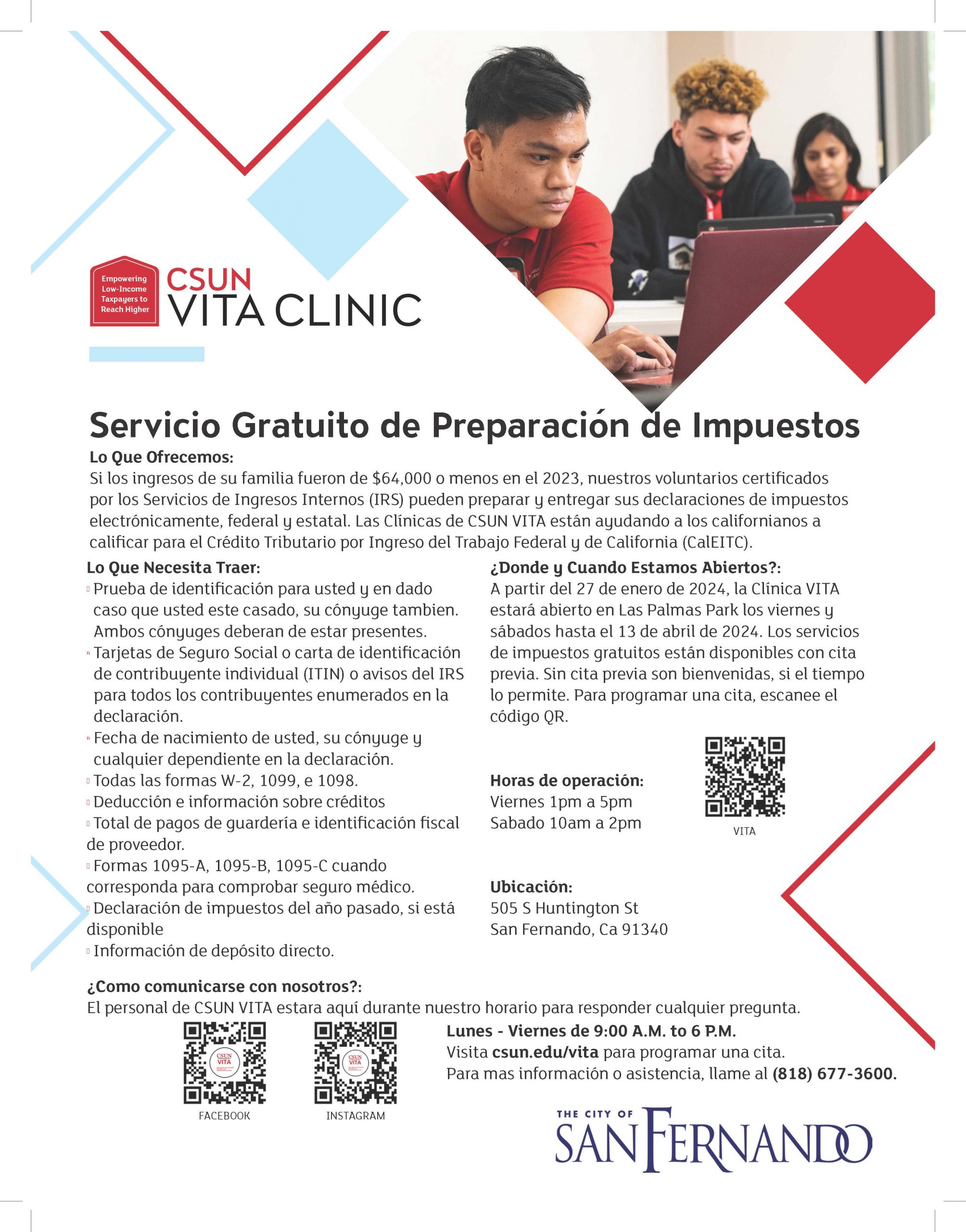 CSUN Vita Clinic 2024 Flyer_SP