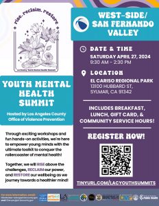 Youth Mental Health Summit Flyer (English)
