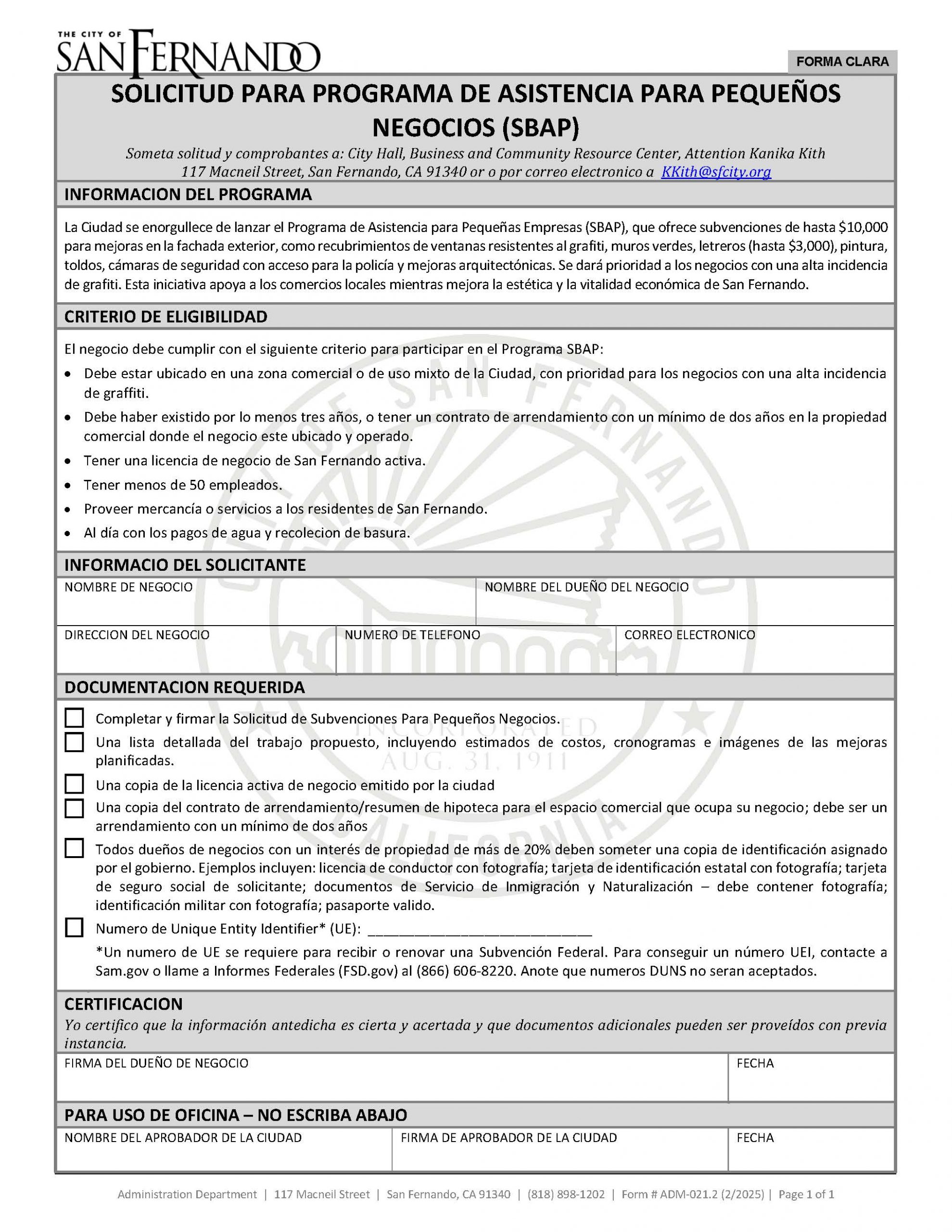 adm-021.2 application small business assistance program (2-2025) spanish