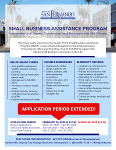 Small Business Assistance Program 2025