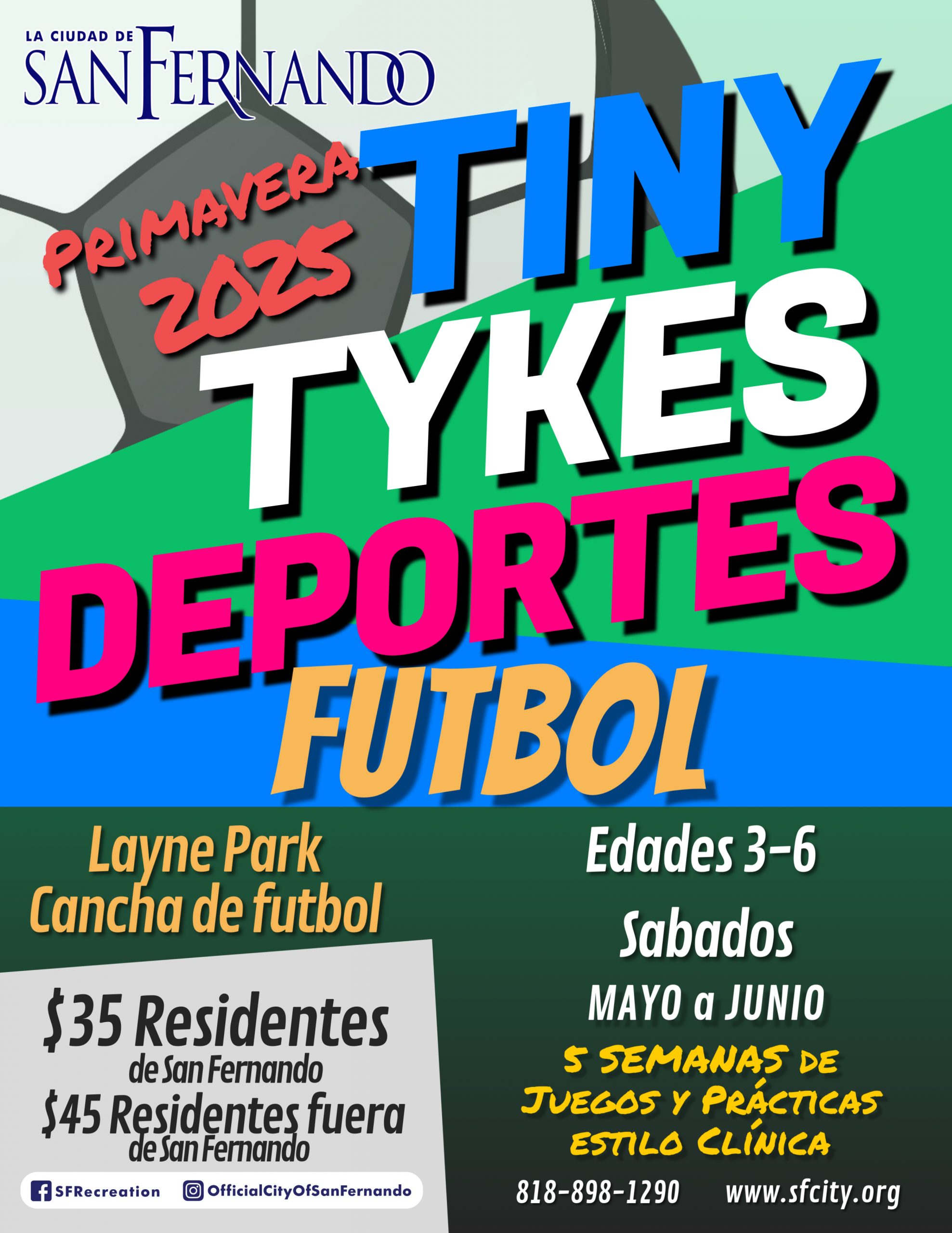 25 Tiny Tykes Sports Soccer Spring SPANISH