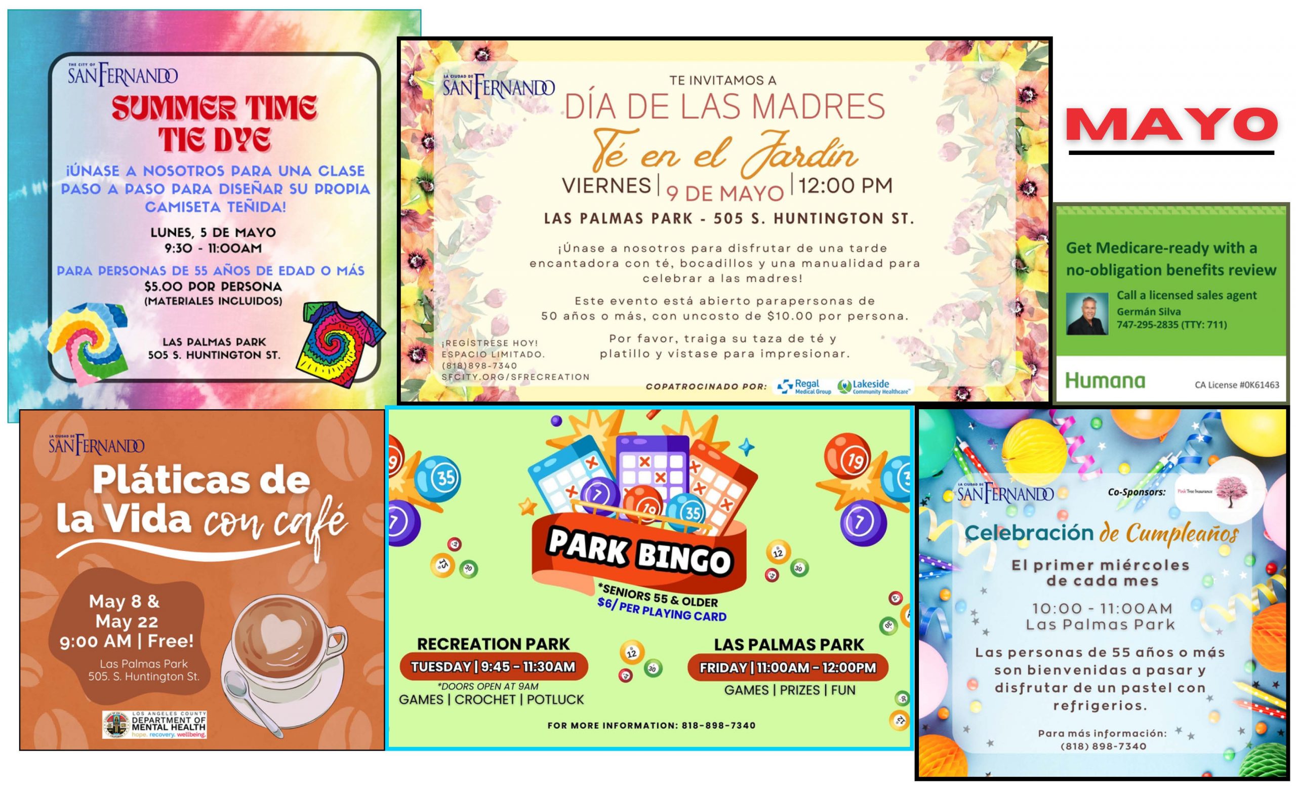 MAY 2025 Senior Calendar SPANISH