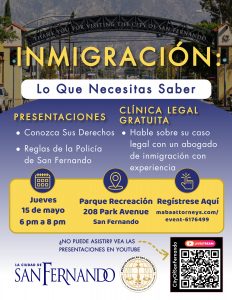 Immigration Legal Clinic 2025 Revised SP