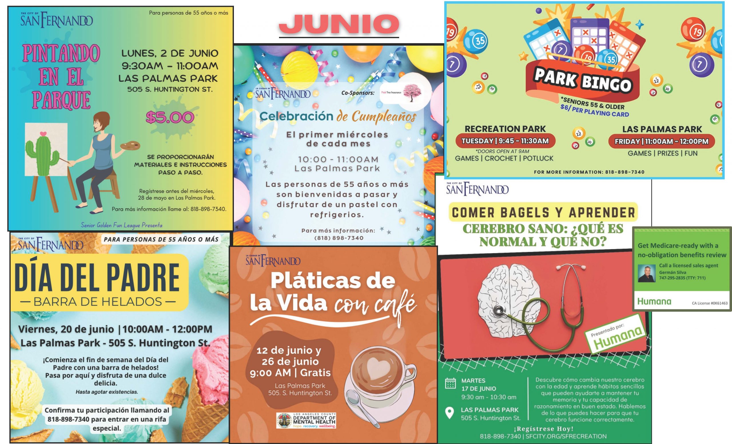 JUNE 2025 Senior Calendar SPANISH