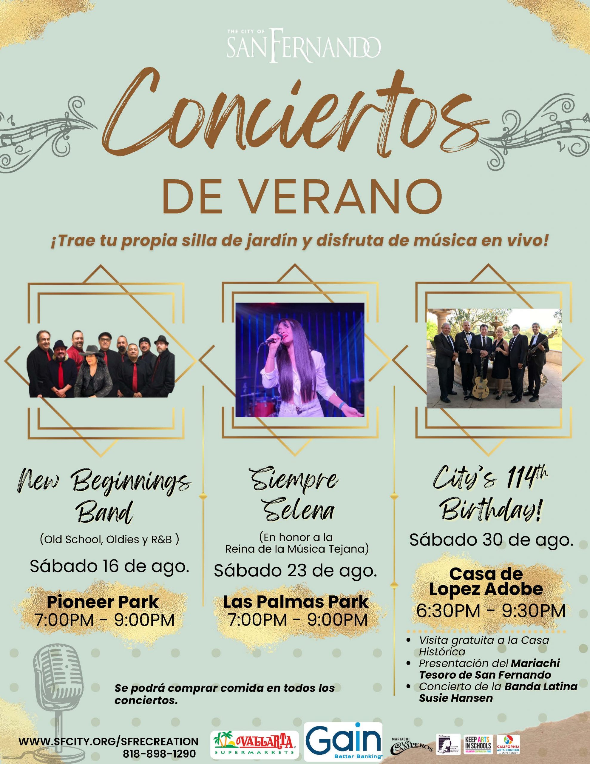 2025 Summer Concert Flyer