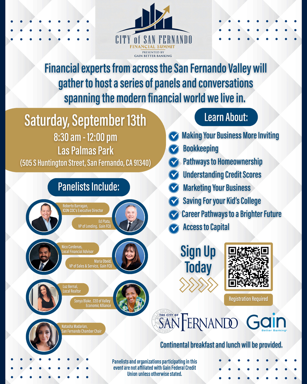 Financial Summit Flyer