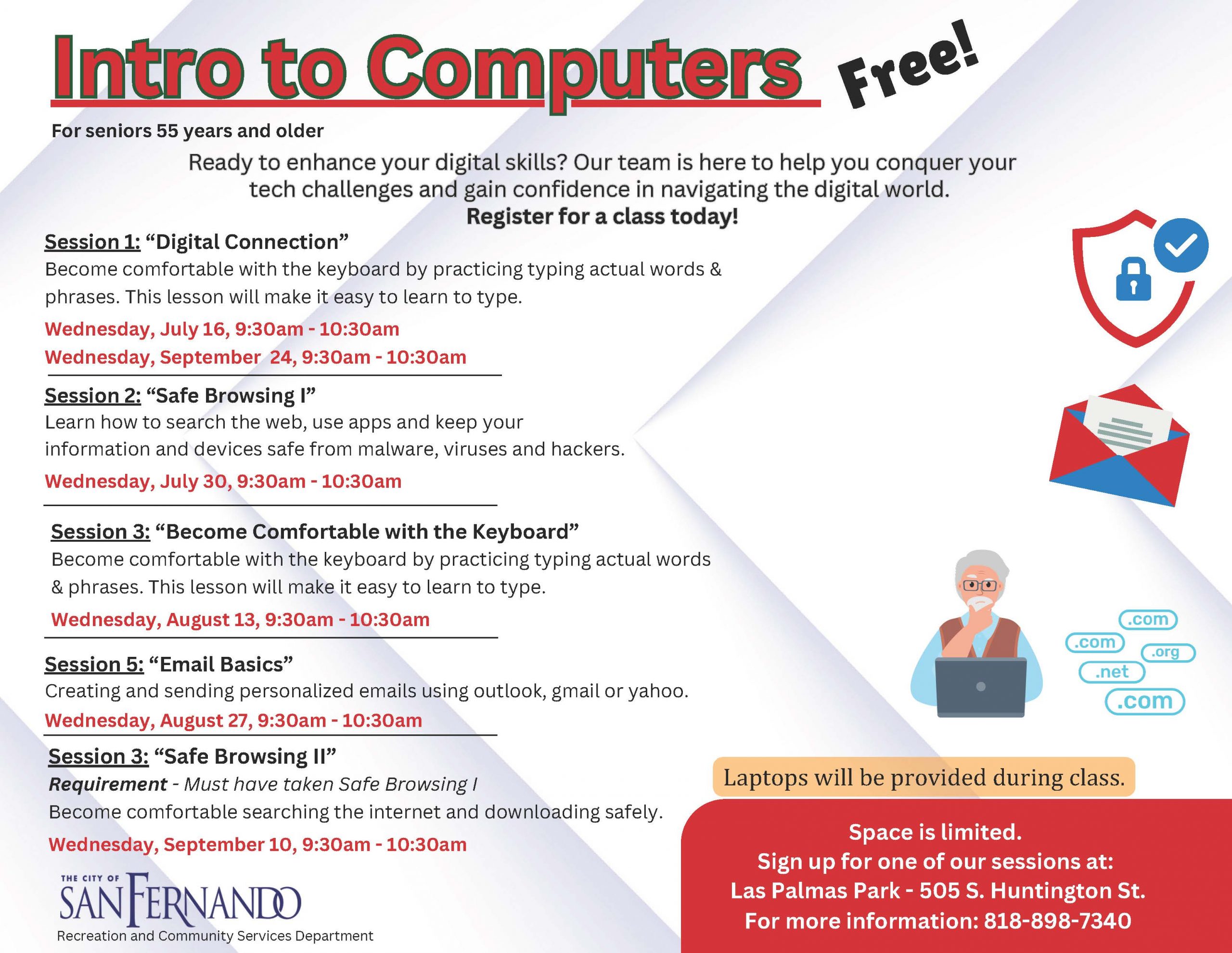 Intro to Computer Jul. - Sept. FLyer