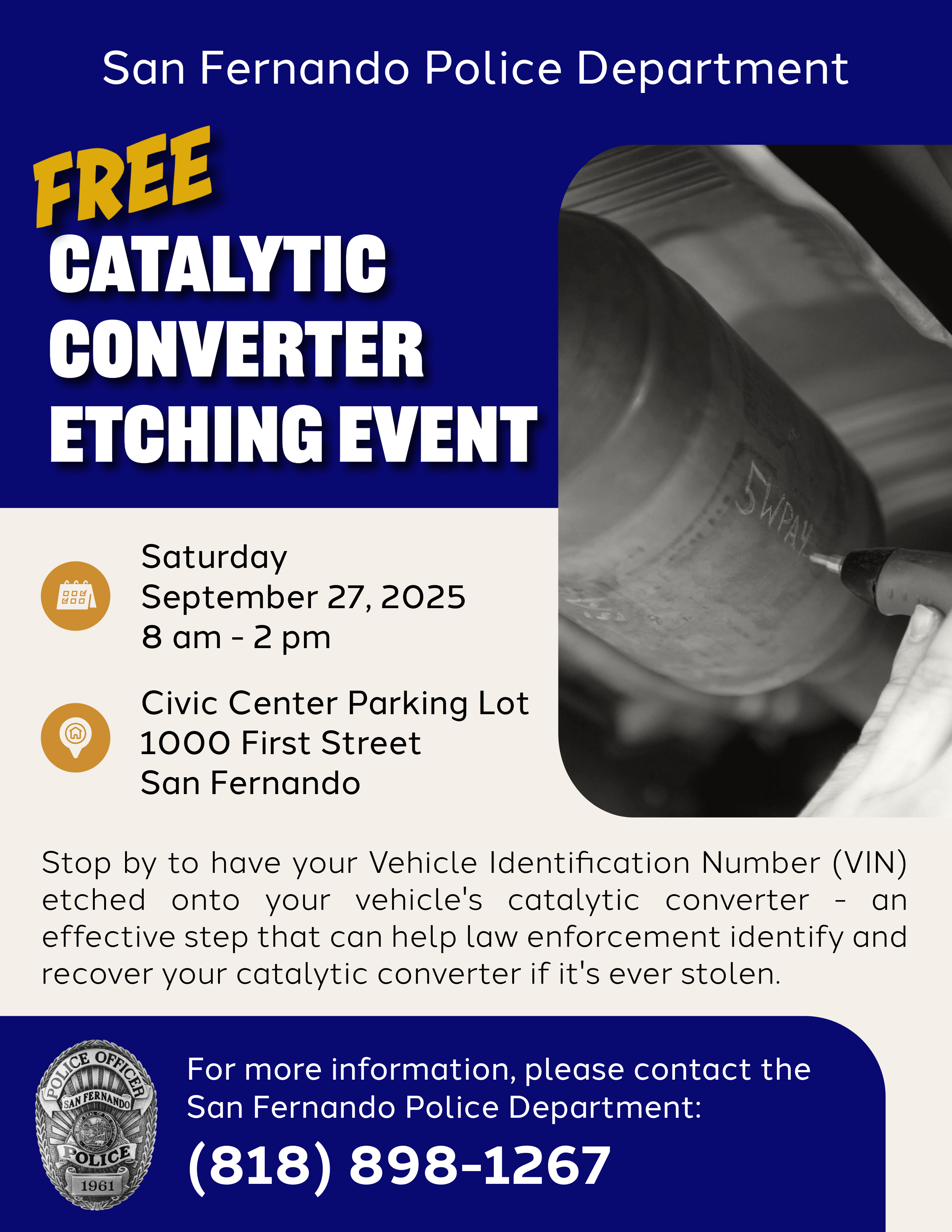 Catalytic Converter Etching Event (9-27-25)-FLYER