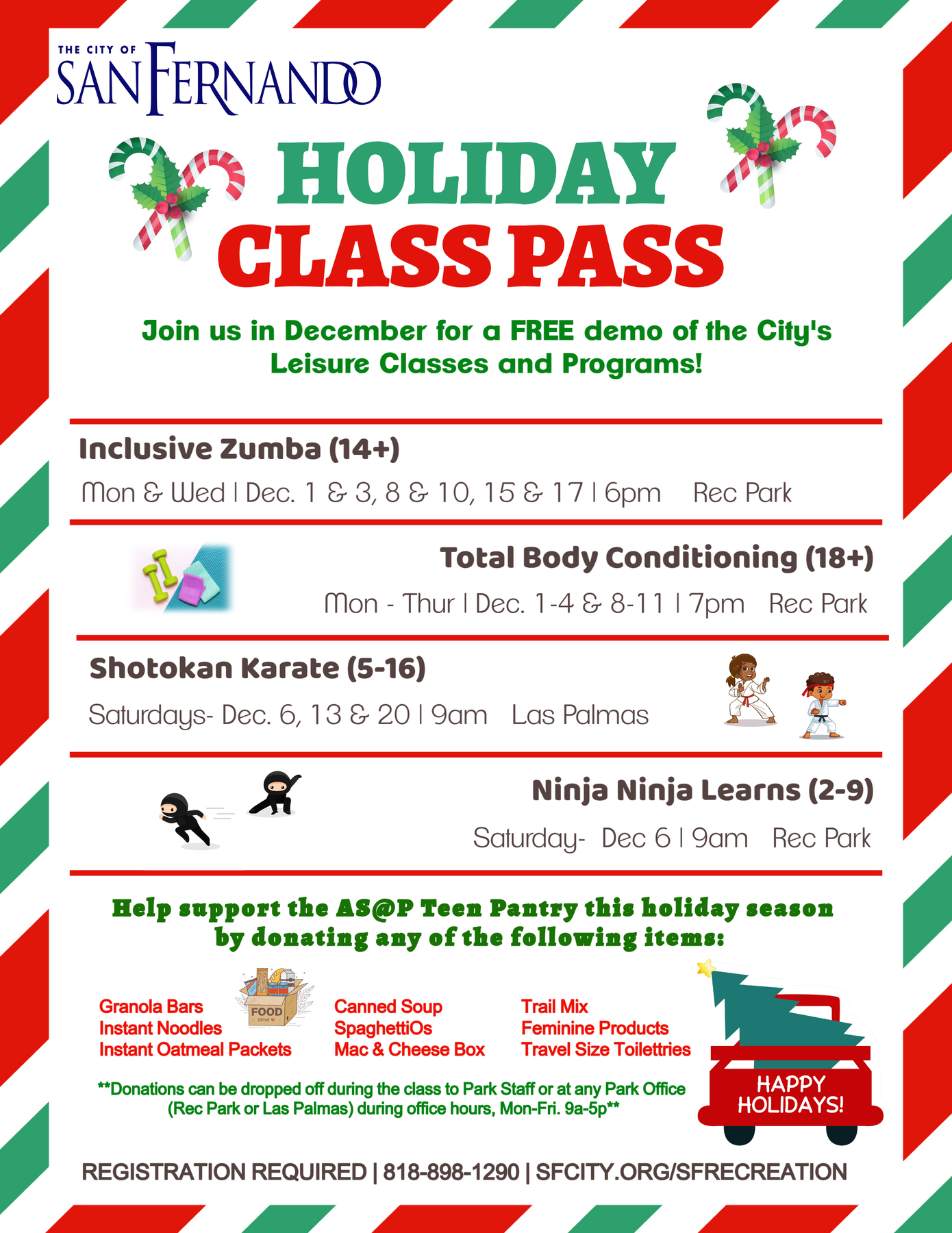 Holiday Class Pass 25