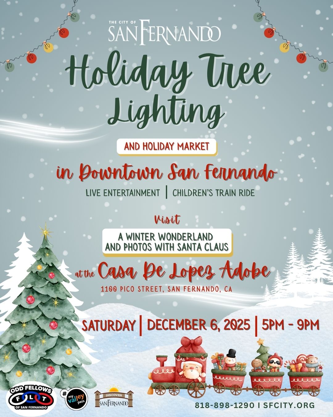 Holiday Tree Lighting Flyer