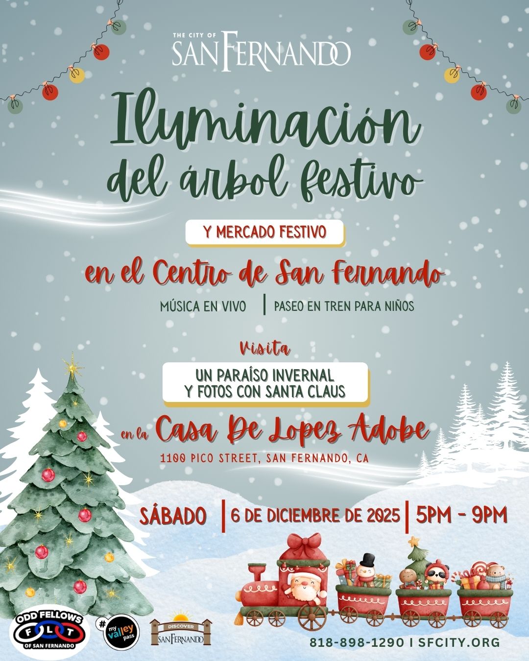 Holiday Tree Lighting Flyer