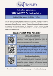 Education Commission Scholarships 2025-2026