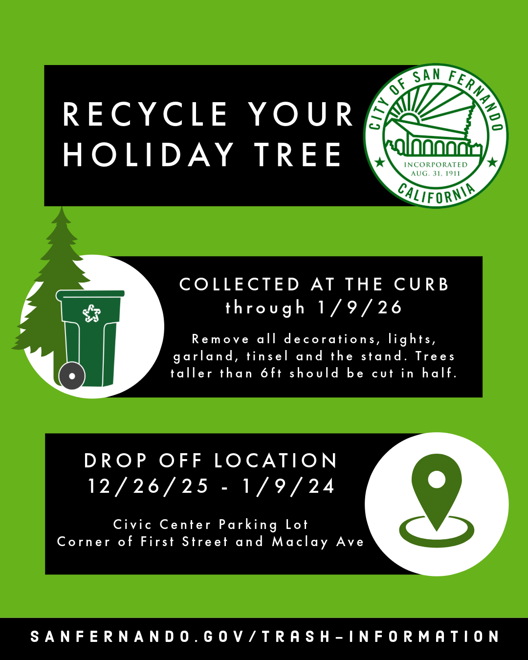 Holiday Tree Recycling 2025 PORTRAIT